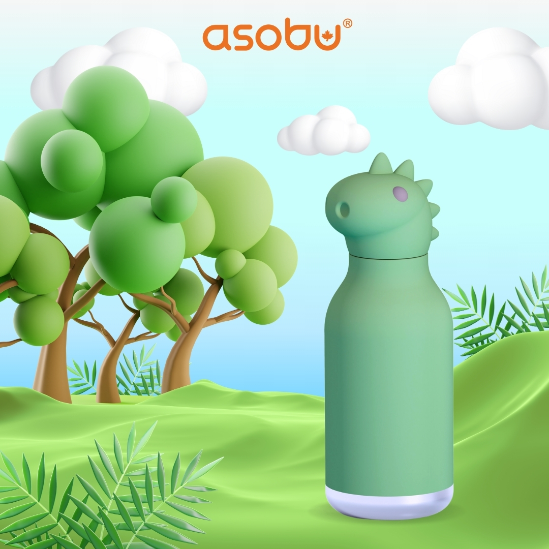 ASOBU Bouteille D'hydratation Bestie Animal En Acier Inoxydable