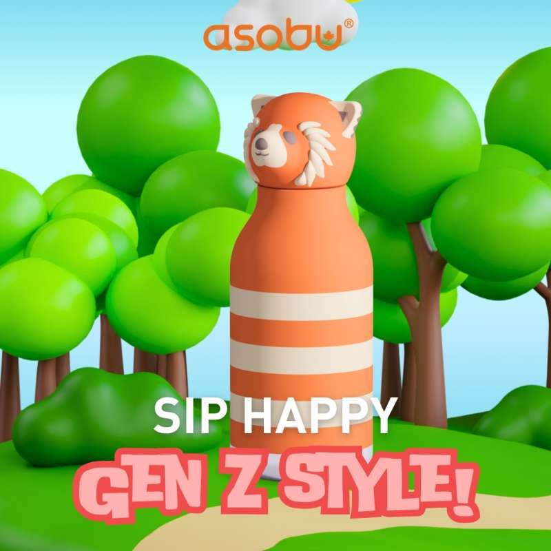 ASOBU Bestie Bottle 460ML – Red Panda