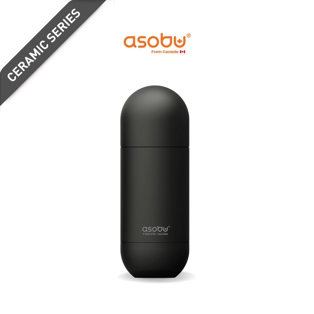 ASOBU Orb Bottle 420ML – Black Puramic