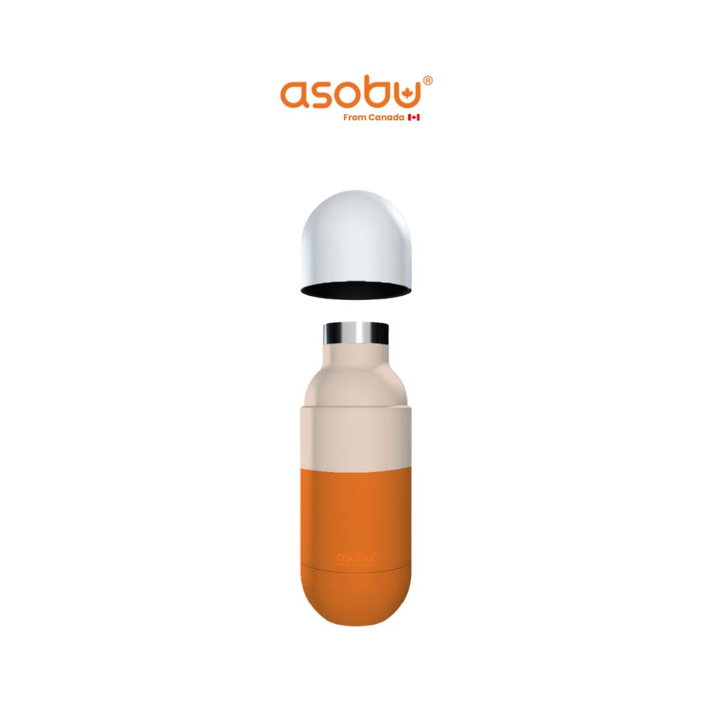 ASOBU Orb Bottle 420ML – Pastel Orange Puramic
