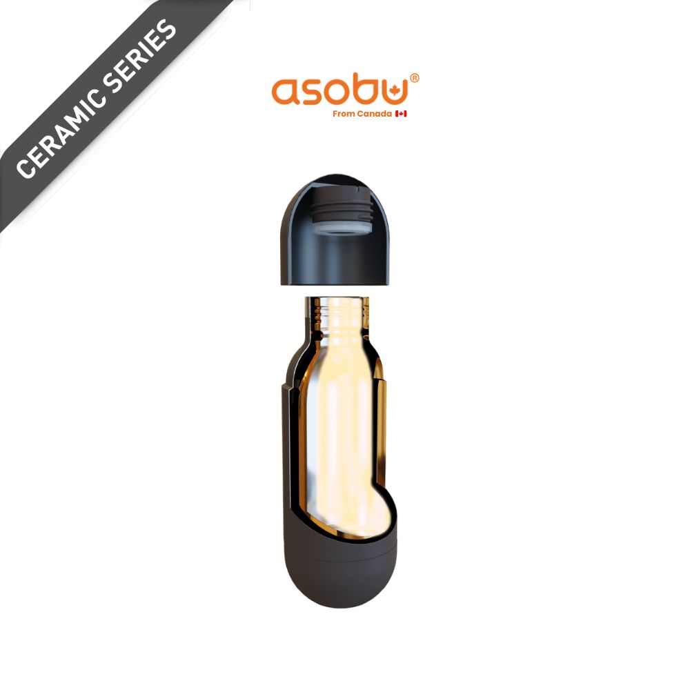 ASOBU Orb Bottle 420ML – Black Puramic
